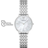 Emporio Armani Women’s Quartz Silver Stainless Steel Mother Of Pearl Dial 32mm Watch AR2507