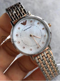 Emporio Armani Womens Quartz Stainless Steel Mother Of Pearl Dial 28Mm Watch - Ar11094 Watches