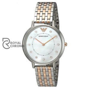 Emporio Armani Womens Quartz Stainless Steel Mother Of Pearl Dial 28Mm Watch - Ar11094 Watches