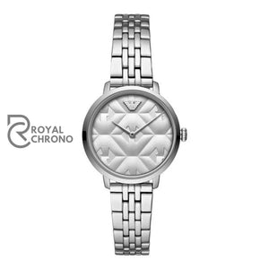 Emporio Armani Womens Quartz Stainless Steel Silver Dial 32Mm Watch 11213 Watches