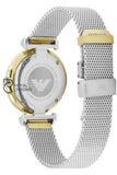 Emporio Armani Womens Stainless Steel Two-Hand Dress Watch Ar-2068-H Watches