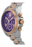 Michael Kors Women’s Quartz Stainless Steel Purple Dial 36mm Watch MK6074