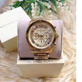 Michael Kors UniSex Quartz Chronograph Stainless Steel Gold Dial 40mm Watch MK6366