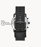 Fossil Mens Quartz Leather Strap Full Black 43Mm Watch Fs5504 Watch