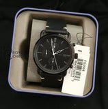 Fossil Mens Quartz Leather Strap Full Black 43Mm Watch Fs5504 Watch