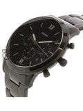 Fossil Neutra Black Stainless Steel Dial Chronograph Quartz Watch For Gents Fs5474 Watch