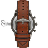 Fossil Townsman Amber Leather Strap Gray Dial Chronograph Quartz Watch For Gents Fs5522 Watch