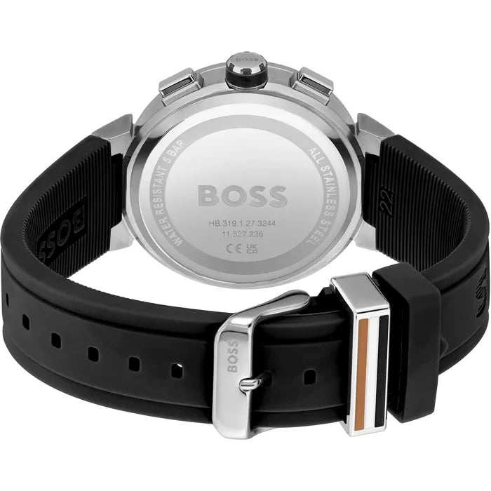 Hugo Boss Men's Black Silicone Chronograph Men's Watch - 1513997