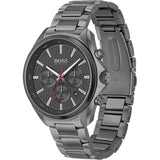 Hugo Boss Men’s Chronograph Quartz Stainless Steel Gray Dial 46mm Watch 1513858