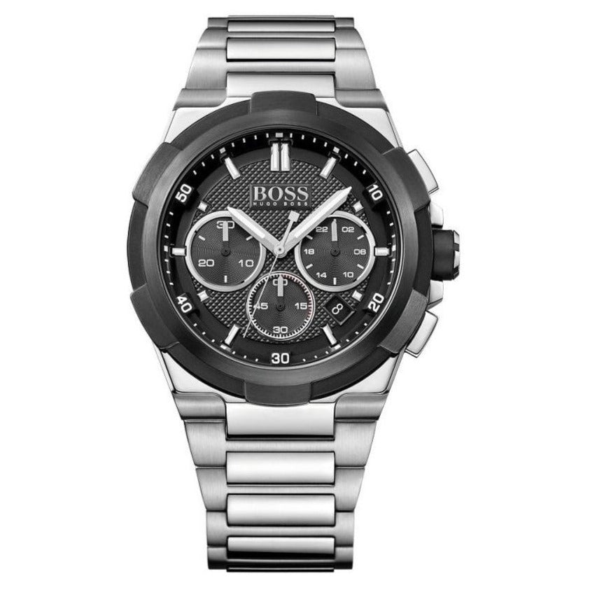 Hugo Boss Men's Quartz Stainless Steel Black Dial 46mm Watch 1513359