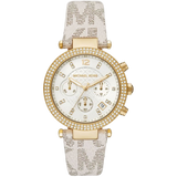 Michael Kors Women’s Quartz White Leather Strap White Dial 39 mm Watch MK6916