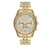 Michael Kors Men’s Stainless Steel Gold Dial 44mm Watch MK8579