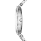 Michael Kors Darci Ladies Silver Crystal Watch MK3437