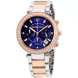 Michael Kors Women’s Analog Stainless Steel Blue Dial 39mm Watch MK6141