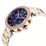 Michael Kors Women’s Analog Stainless Steel Blue Dial 39mm Watch MK6141