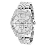 Michael Kors Men’s Chronograph Quartz Stainless Steel Silver Dial 45mm Watch MK8405