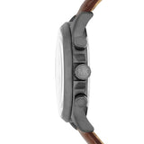 Michael Kors Men’s Quartz Brown Leather Strap Black Dial 45mm Watch MK8536