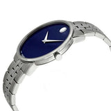 Movado Men’s Swiss Made Quartz Stainless Steel Blue Dial 40mm Watch 0607212