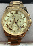 Michael Kors UniSex Quartz Chronograph Stainless Steel Gold Dial 40mm Watch MK6366