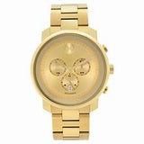 MOVADO Bold Champagne Dial Yellow Gold Ion-plated Men's Watch Item No. 3600278