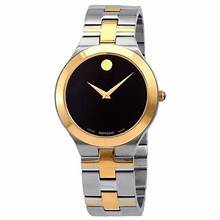 MOVADO  Juro Quartz Black Dial Two-tone Men's Watch Item No. 0607443