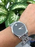 Movado Men’s Swiss Made Quartz Stainless Steel Black Dial 40mm Watch 0606504