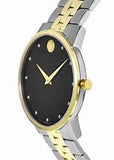 Movado Men’s Swiss Made Quartz Stainless Steel Black Dial 40mm Watch 0607202