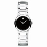 Movado Women’s Quartz Swiss Made Stainless Steel Black Dial 26mm Watch 0607295