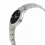 Movado Women’s Quartz Swiss Made Stainless Steel Black Dial 26mm Watch 0607295