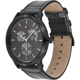 Tommy Hilfiger Men’s Quartz Leather Strap Grey Dial 44mm Watch 1710388