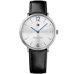 Tommy Hilfiger Men's Quartz Leather Strap White Dial 40mm Watch 1710351