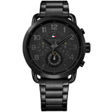 Tommy Hilfiger Men's Quartz Stainless Steel Black Dial 46mm Watch 1791423