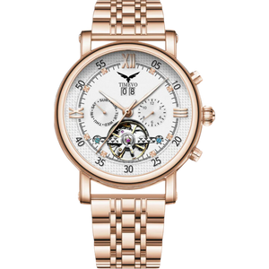 Vortex Tourbillon With Bracelet - RoseGold White