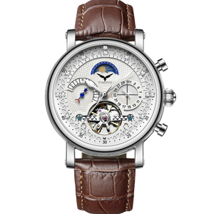 Phantom Tourbillon With Strap - Silver White