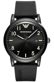 Emporio Armani Men’s Quartz Silicone Strap Black Dial 43mm Watch AR11071