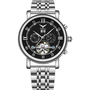 Vortex Tourbillon With Bracelet - Silver Black