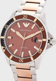 Emporio Armani Quartz Stainless Steel Brown Dial 42mm Watch for Men - Ar11340