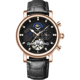 Phantom Tourbillon With Strap - RoseGold Black