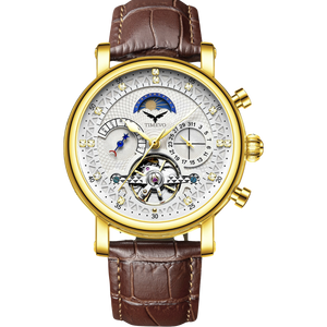 Phantom Tourbillon With Strap - YellowGold White