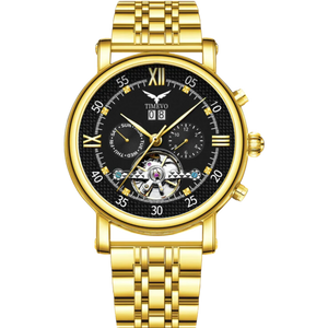 Vortex Tourbillon With Bracelet - YellowGold Black