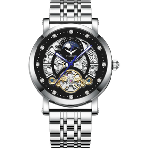 Steller Tourbillon With Bracelet - Silver Black