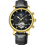 Phantom Tourbillon With Strap - YellowGold Black