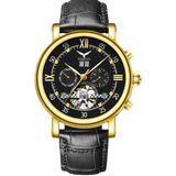 Vortex Tourbillon With Strap - YellowGold Black