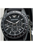 Emporio Armani Men’s Quartz Black Nylone Strap Black Dial 44mm Watch AR6131