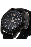 Emporio Armani Men’s Quartz Black Nylone Strap Black Dial 44mm Watch AR6131