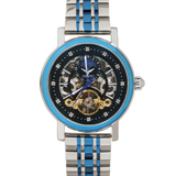 Steller Tourbillon With Dual tone Bracelet - Blue Black