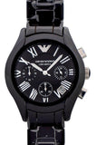 Emporio Armani Women's AR1401 Ceramic Black Chronograph Dial Watch