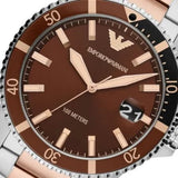 Emporio Armani Quartz Stainless Steel Brown Dial 42mm Watch for Men - Ar11340