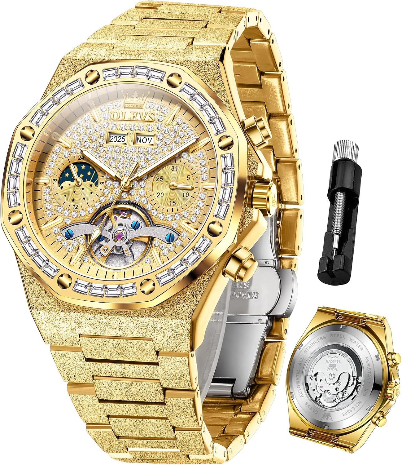 Best OLEVS Mens Automatic Watches Self-Winding Starry Sky Diamond Skeleton Luxury Wrist Watch Waterpro... Review - Complete Analysis & Verdict